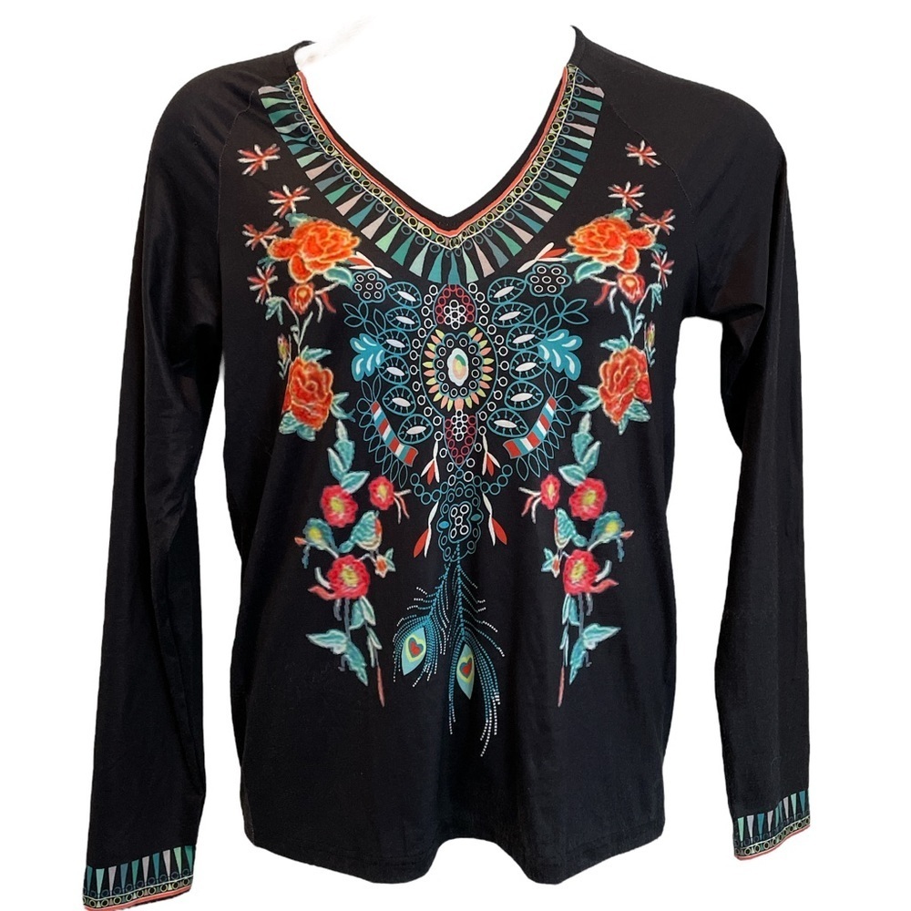 Floral Long sleeves shirt made with love. New with tags. Size Small